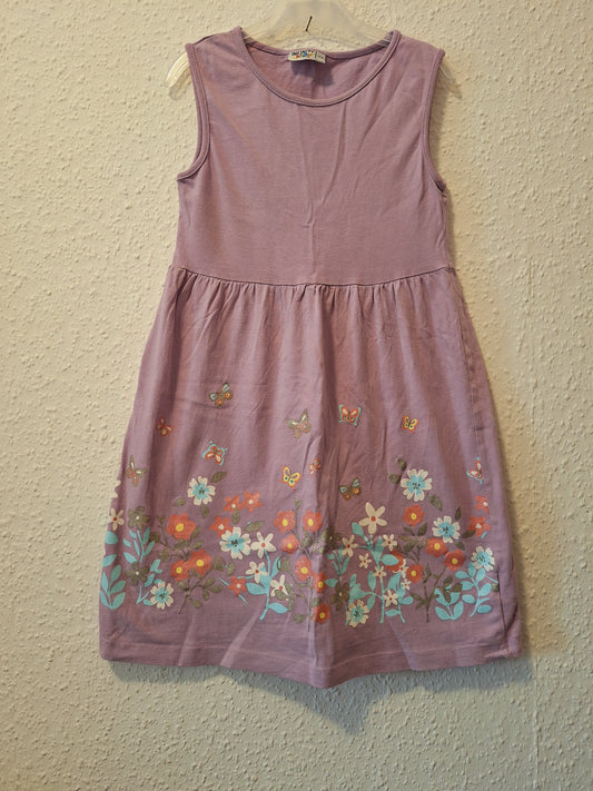Lila Kleid mit Glitzerblumen 122