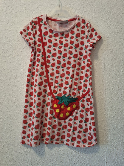 Sommerkleid Erdbeerlook 128