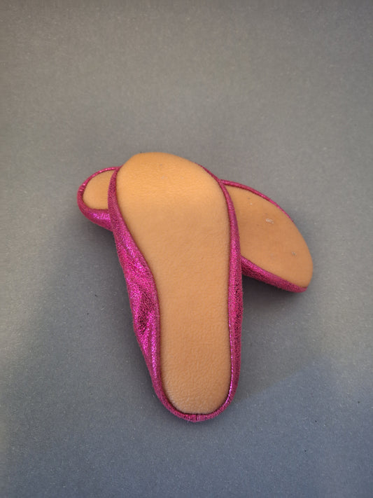 Gymnastikschuh in schimmernden Pink