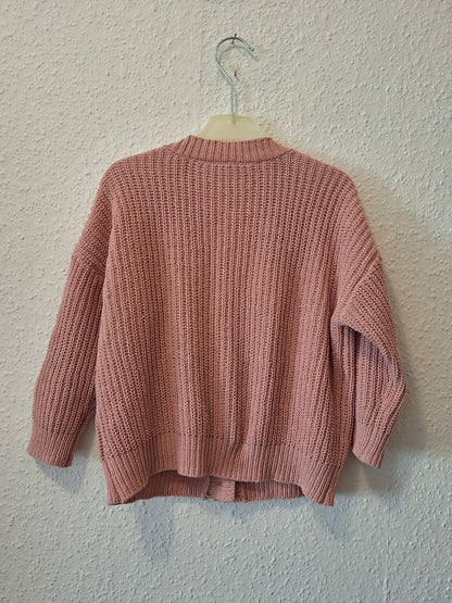 Mädchen Strickjacke Cardigan Rosa 110 Winterkleidung Kinder