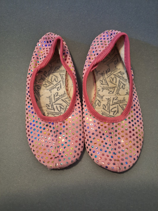Gymnastikschuh mit Glitzerprint