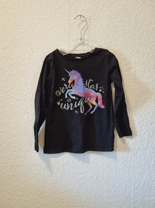 Sweatshirt mit Einhorn Print