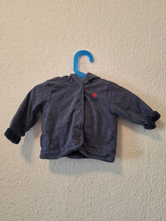 Blaue Sweatjacke von Dopodopo in Größe 74