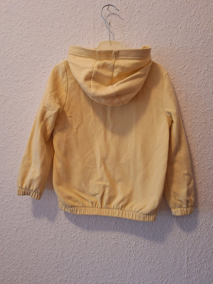 Sweatjacke Kapuze Gelb 110/116 Kinderkleidung Say Resale Secondhand Herbst Winter Kollektion Fashion Kids
