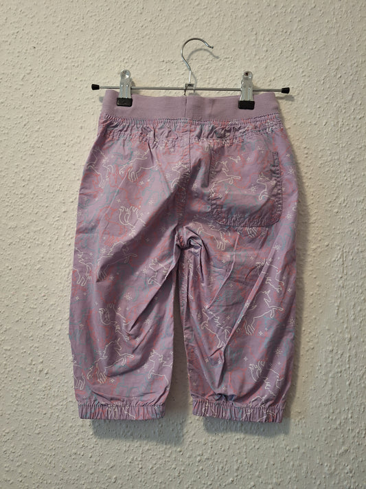Sommerhose lila mit 3/4 Bein 122