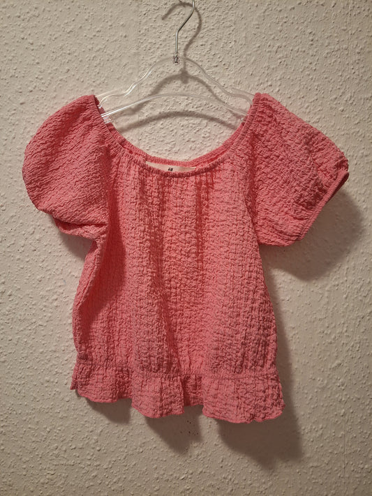 Off Shoulder Shirt Pink