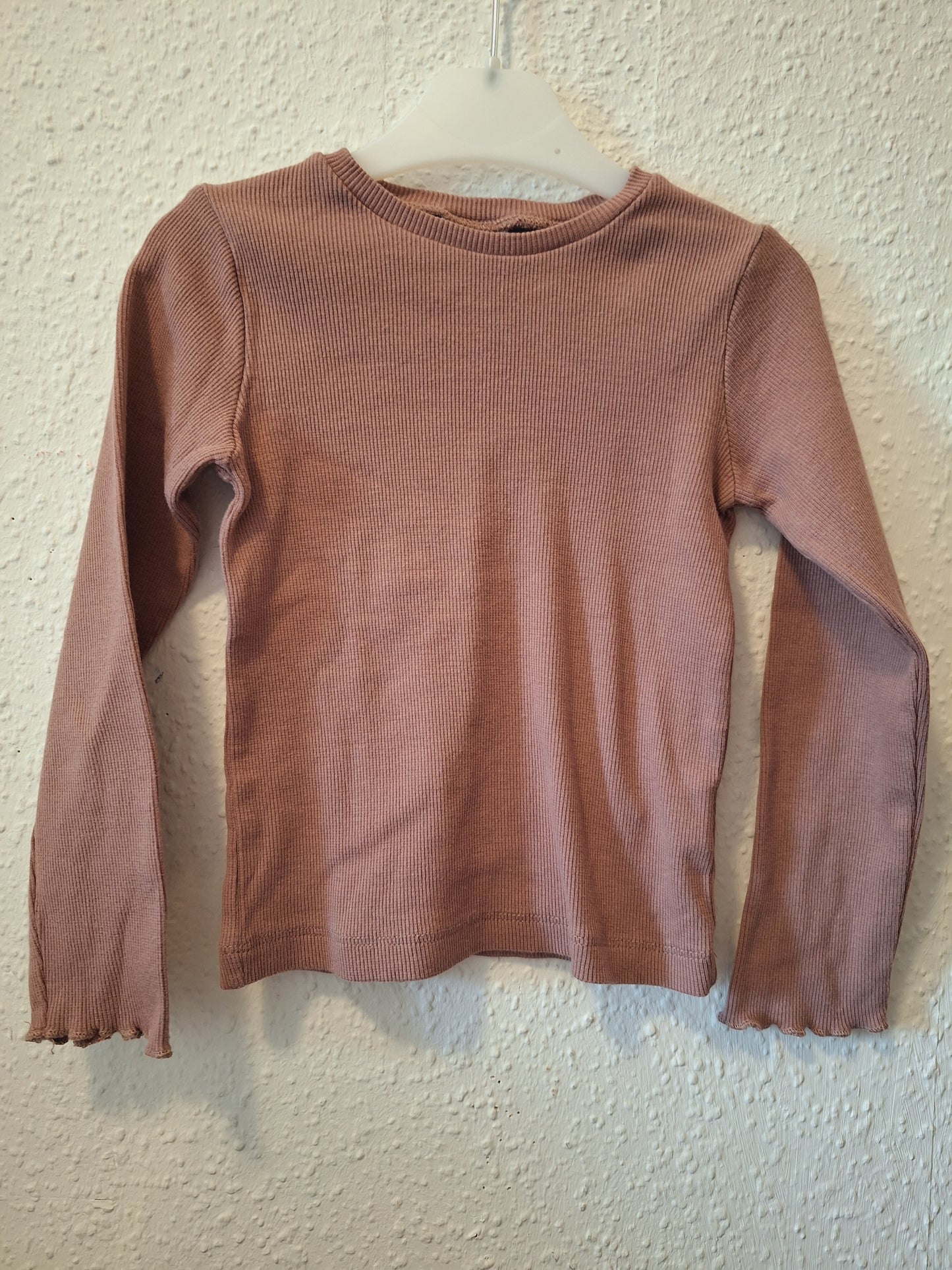 Sweatshirt braun Feinripp