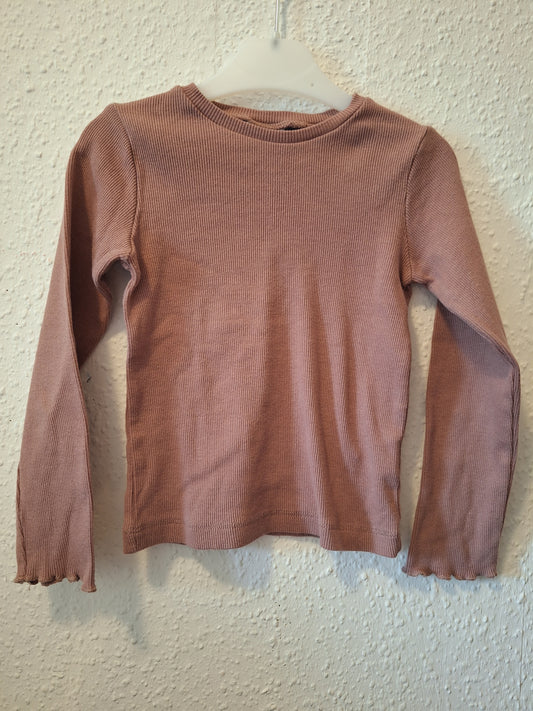 Sweatshirt braun Feinripp