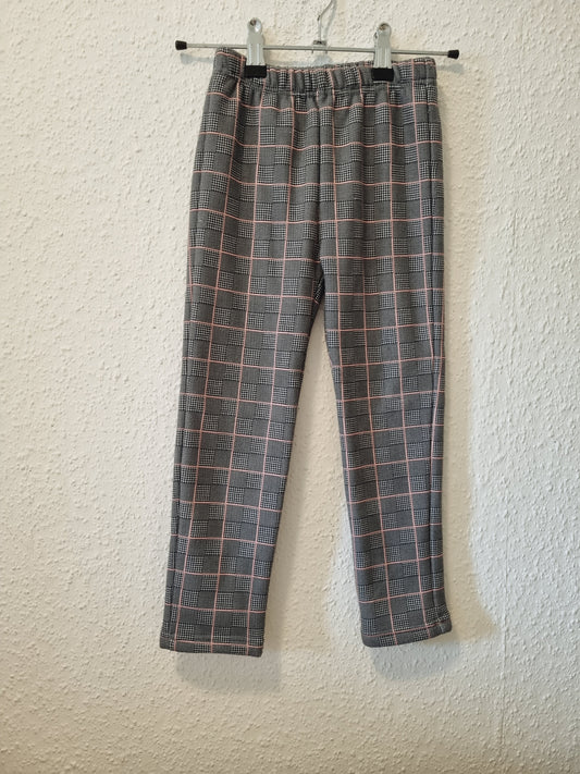 Gefütterte karierte Stoffhose 110