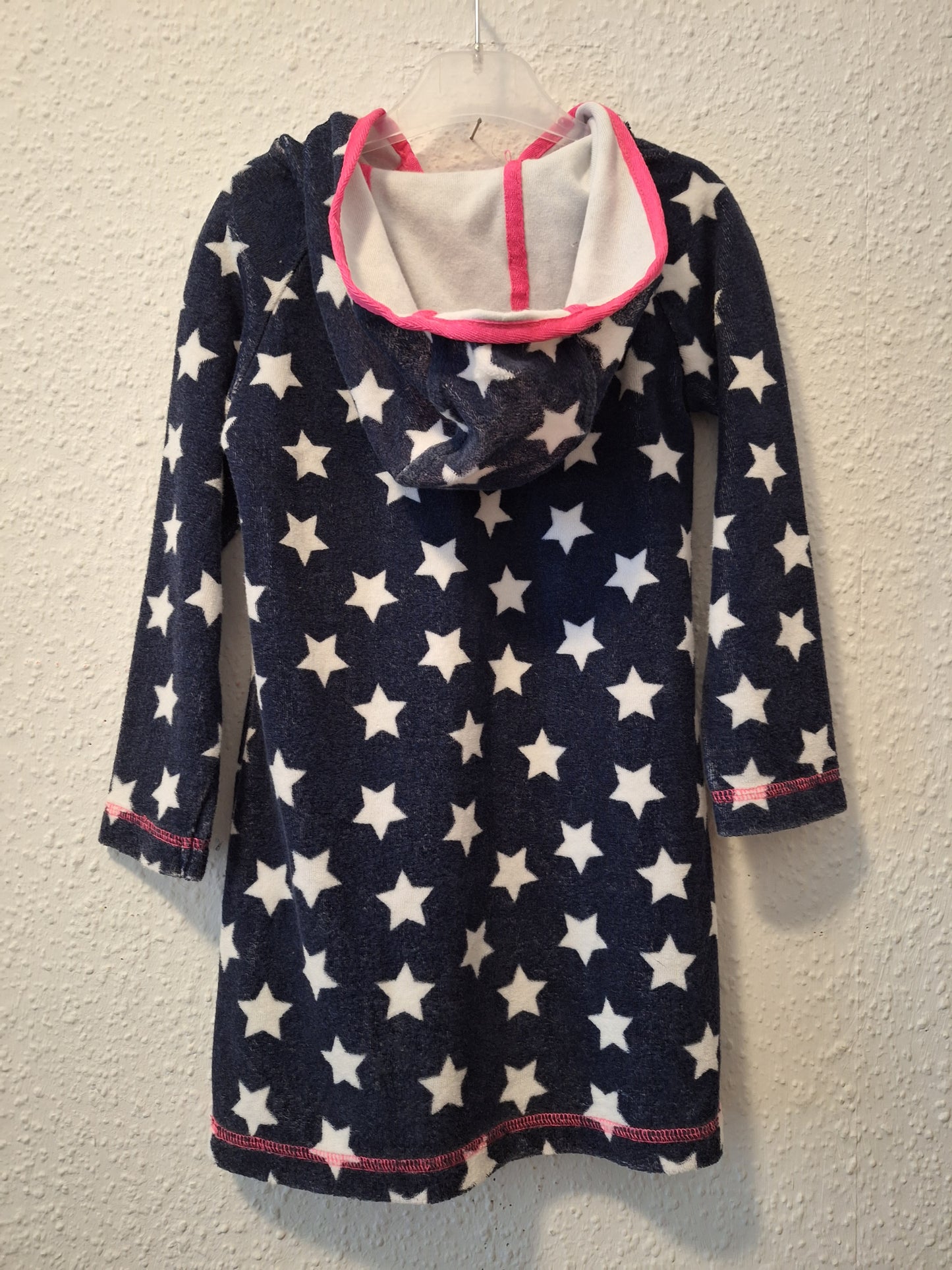 Badeüberzug aus Frottee dunkelblau mit Sternen 98/104