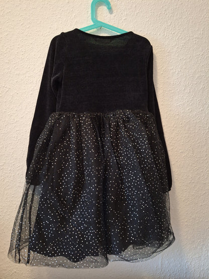 Festliches schwarzes Tüllkleid 134/140
