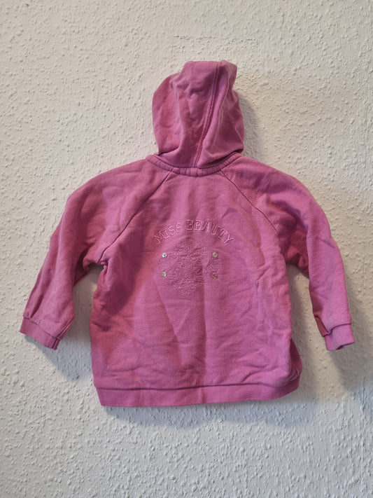 Rosa Hoodie mit Kaputze 74