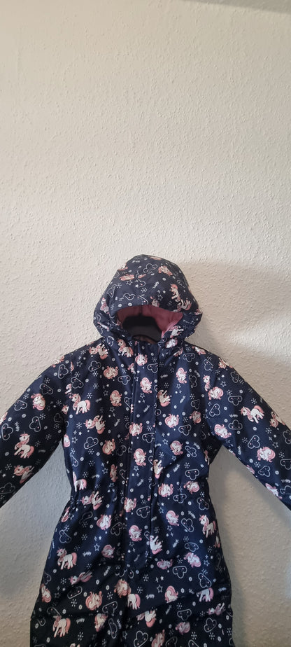 Schneeanzug Einhorn 104/110