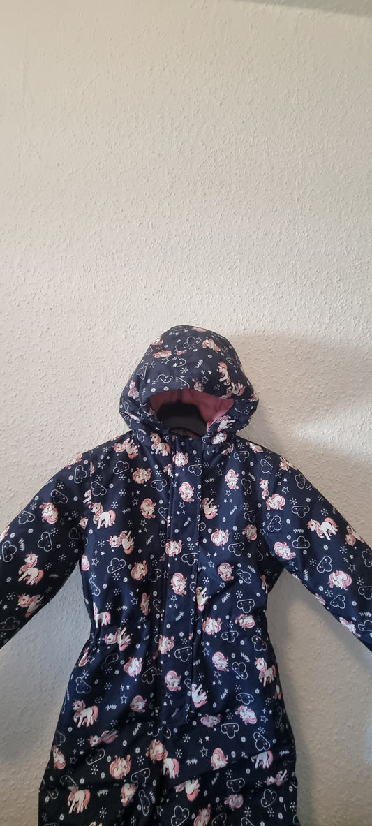 Schneeanzug Einhorn 104/110