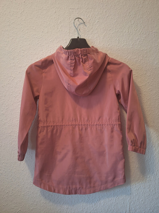 Dünne Übergangsjacke in Rosa Metalliic Look 122