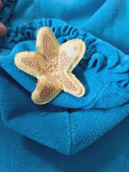 Badeüberzug aus Frottee Türkis mit Ariel 110