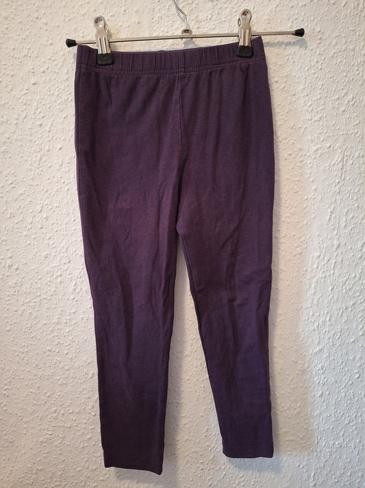 Legging in Einfarbig Lila