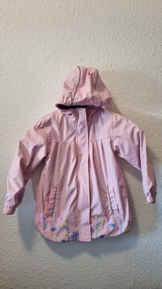 Regenjacke mit Kapuze in Rosa 104/110