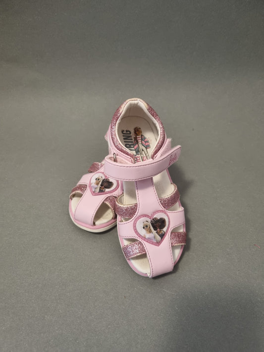 Glitzer Sandalen in Rosa