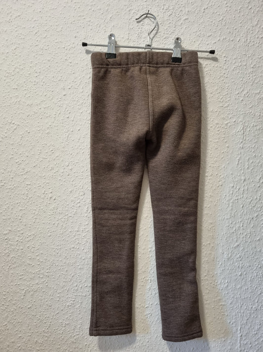 Gefütterte Stoffhose in Braun