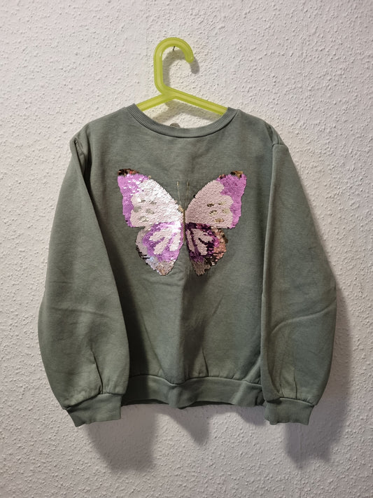 Pullover mit Paillletten Schmetterling