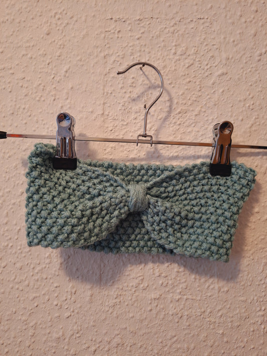 Stirnband Mintgrün Gehäkelt 50/52