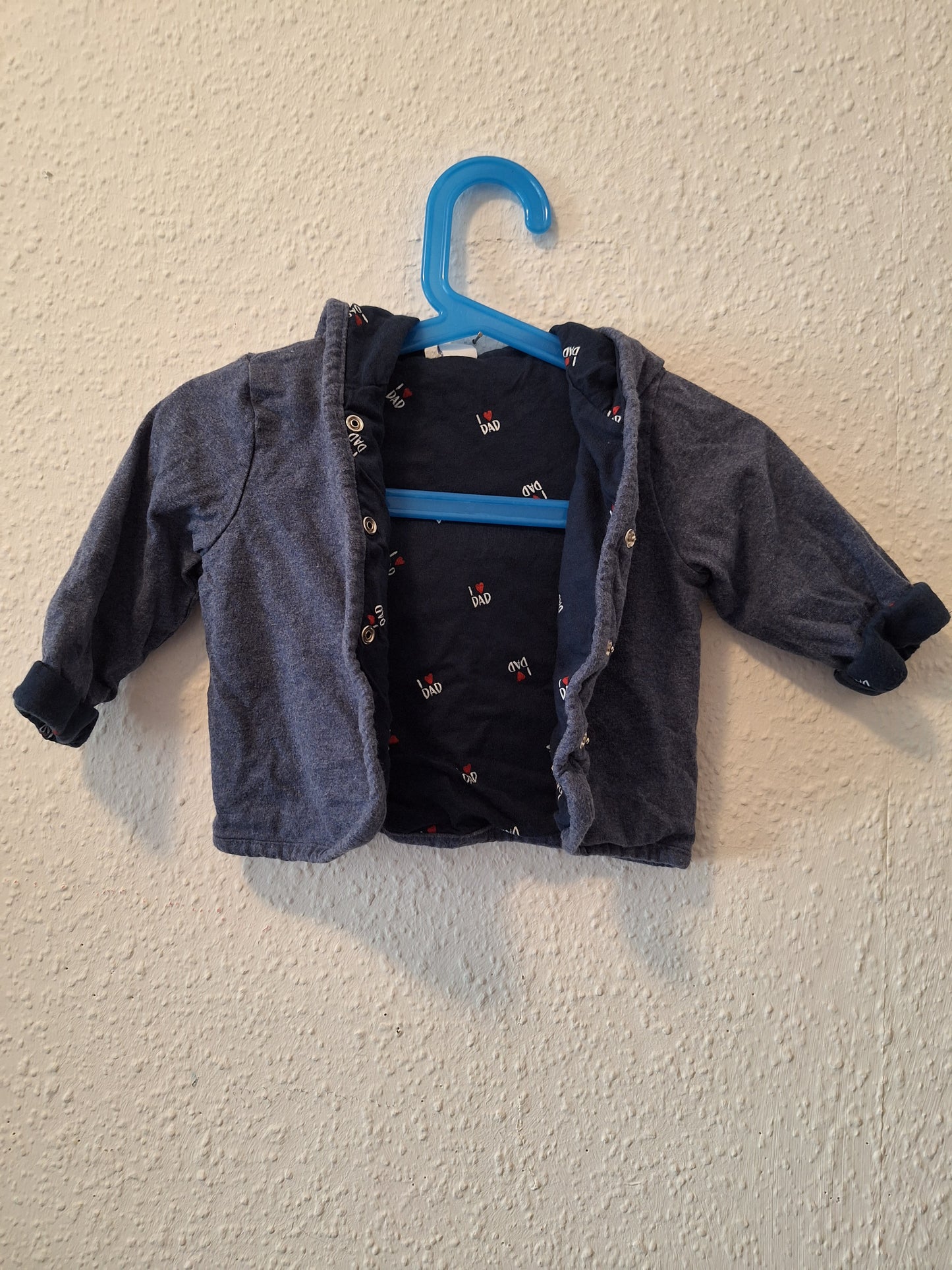 Blaue Sweatjacke von Dopodopo in Größe 74