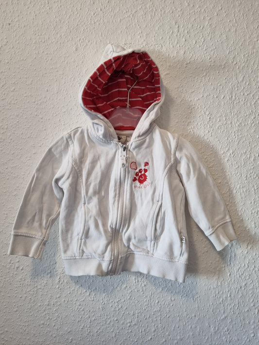 Sweatjacke Weiß mit Krebs 80