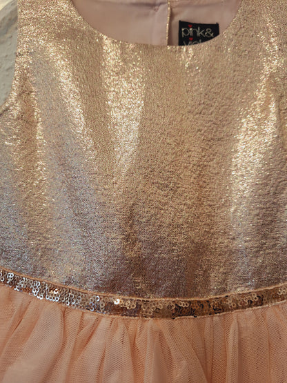Tüllkleid Rose Gold 116