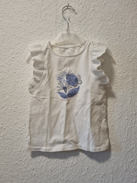 Weißes Shirt mit Glitzerdruck