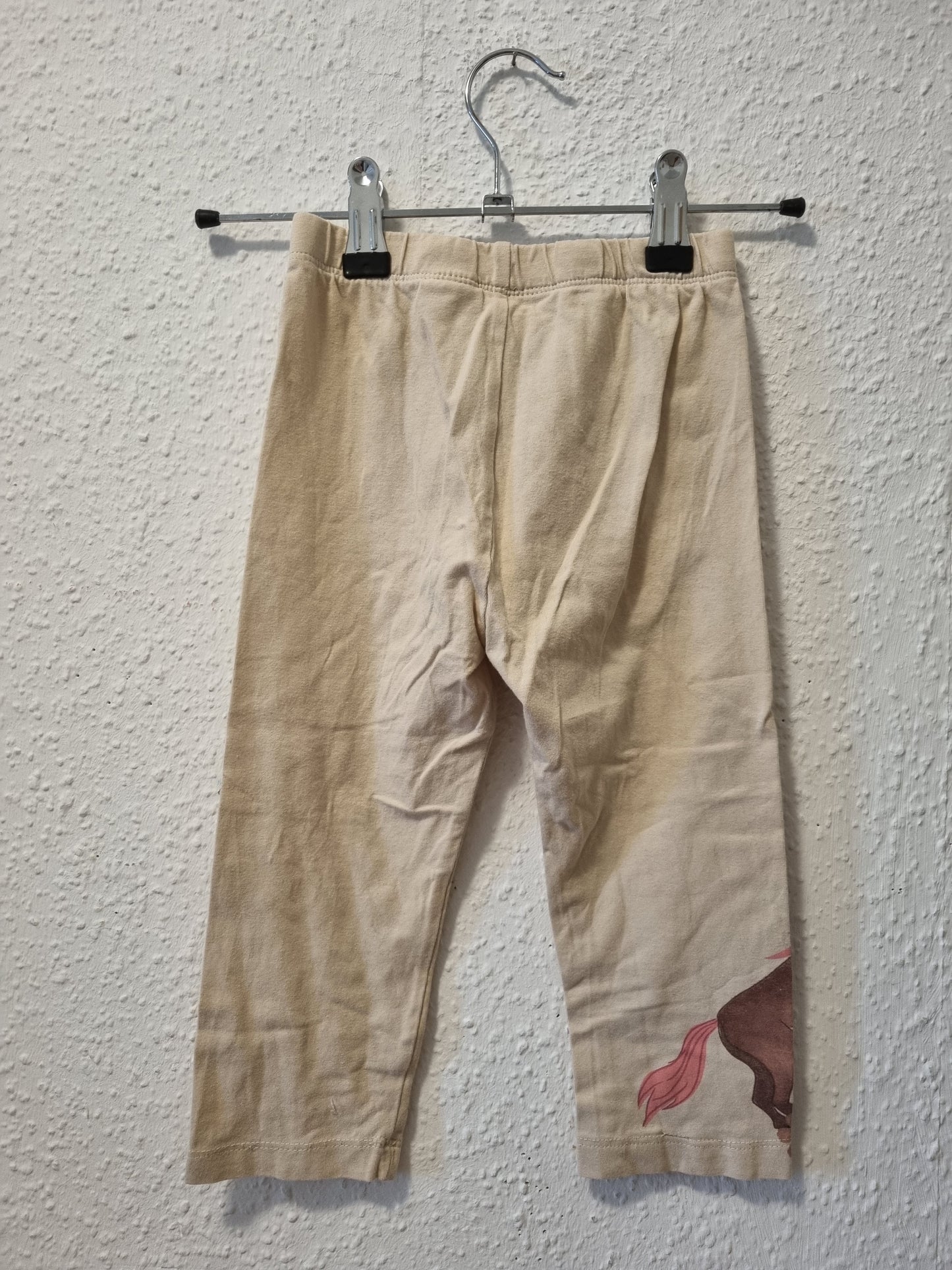 Beige Legging 3/4 Beinlänge