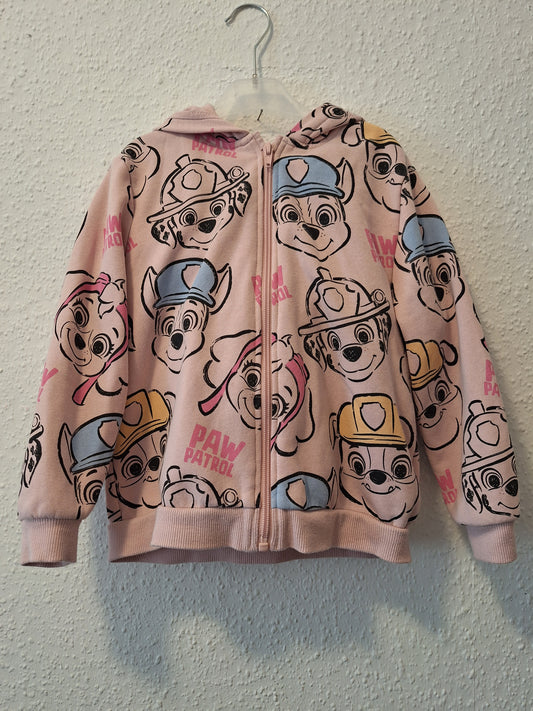 Kapuzenjacke rosa mit Paw Patrol 110/116