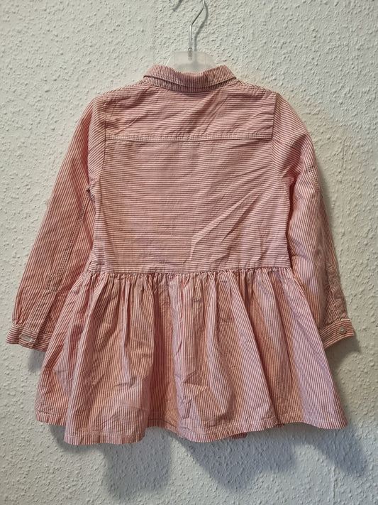 Rot und Weiß gestreifte Bluse