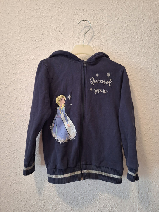 Kaputzen Jacke Dunkelblau mit Elsa 122 Kinderkleidung Mädchen Herbstkleidung Winter Eiskönigin