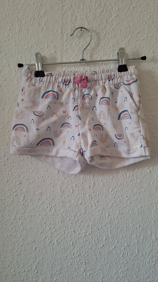 Stoff-Short mit Regenbogen