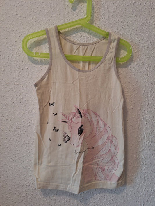 Unterhemd mit Einhorn gelb