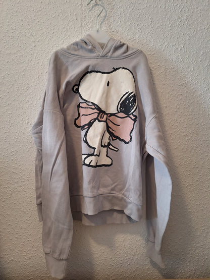 Grauer Hoodie mit Snoopy