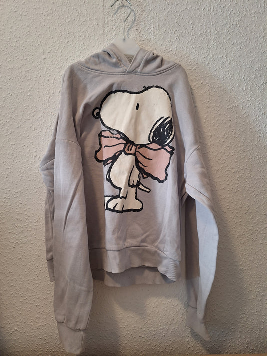 Grauer Hoodie mit Snoopy